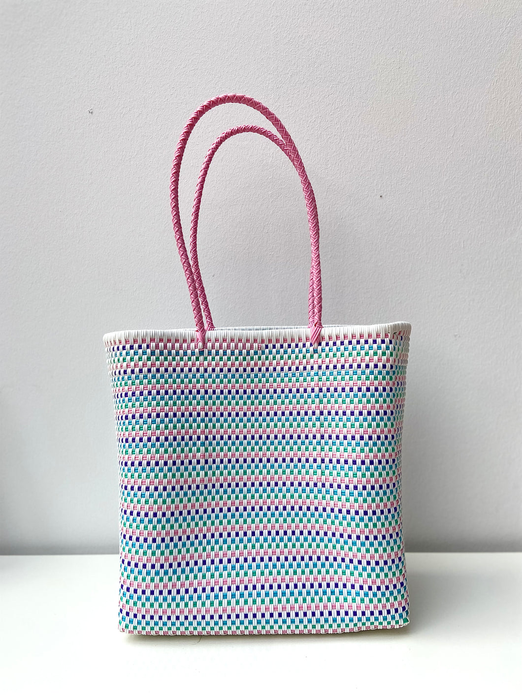Tragetasche Blau und Rosa